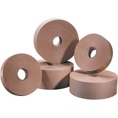 Tape Logic - 3" x 200 Yd Kraft Water Activated Adhesive Packaging Tape - Paper Backing, 5 mil Thick - Apex Tool & Supply