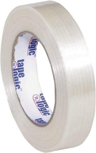 Tape Logic - 1" x 60 Yd Clear Hot Melt Adhesive Strapping Tape - Polypropylene Film Backing, 5.1 mil Thick, 275 Lb Tensile Strength - Apex Tool & Supply