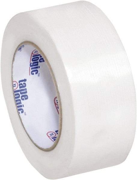 Tape Logic - 2" x 60 Yd Clear Hot Melt Adhesive Strapping Tape - Polypropylene Film Backing, 4.3 mil Thick, 156 Lb Tensile Strength - Apex Tool & Supply