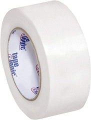Tape Logic - 2" x 60 Yd Clear Hot Melt Adhesive Strapping Tape - Polypropylene Film Backing, 4.3 mil Thick, 156 Lb Tensile Strength - Apex Tool & Supply