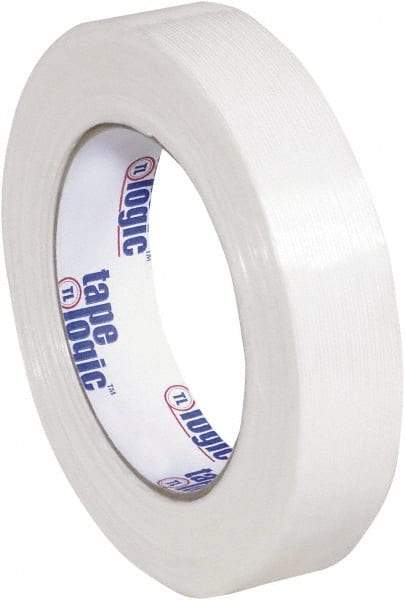 Tape Logic - 1" x 60 Yd Clear Hot Melt Adhesive Strapping Tape - Polypropylene Film Backing, 4.3 mil Thick, 156 Lb Tensile Strength - Apex Tool & Supply