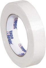 Tape Logic - 1" x 60 Yd Clear Hot Melt Adhesive Strapping Tape - Polypropylene Film Backing, 4.3 mil Thick, 156 Lb Tensile Strength - Apex Tool & Supply