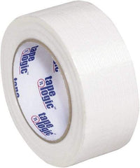 Tape Logic - 2" x 60 Yd Clear Hot Melt Adhesive Strapping Tape - Polypropylene Film Backing, 3.9 mil Thick, 100 Lb Tensile Strength - Apex Tool & Supply