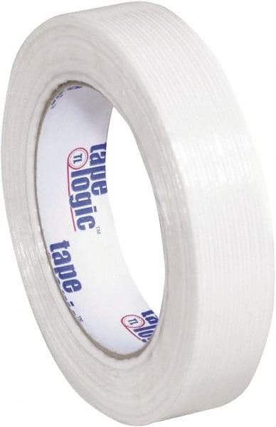 Tape Logic - 1" x 60 Yd Clear Hot Melt Adhesive Strapping Tape - Polypropylene Film Backing, 3.9 mil Thick, 100 Lb Tensile Strength - Apex Tool & Supply