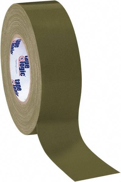 Tape Logic - 2" x 60 Yds Olive Green Duct Tape - 10 mil, Rubber Adhesive - Apex Tool & Supply