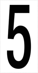 Tape Logic - 3-1/2" Long, Black/White Vinyl Numbers - For Multi-Use - Apex Tool & Supply