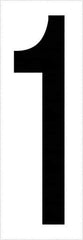Tape Logic - 3-1/2" Long, Black/White Vinyl Numbers - For Multi-Use - Apex Tool & Supply