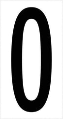 Tape Logic - 3-1/2" Long, Black/White Vinyl Numbers - For Multi-Use - Apex Tool & Supply