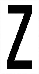 Tape Logic - 3-1/2" Long, Black/White Vinyl Letters - For Multi-Use - Apex Tool & Supply