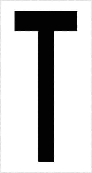 Tape Logic - 3-1/2" Long, Black/White Vinyl Letters - For Multi-Use - Apex Tool & Supply