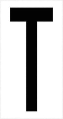 Tape Logic - 3-1/2" Long, Black/White Vinyl Letters - For Multi-Use - Apex Tool & Supply