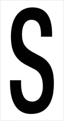 Tape Logic - 3-1/2" Long, Black/White Vinyl Letters - For Multi-Use - Apex Tool & Supply