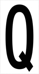 Tape Logic - 3-1/2" Long, Black/White Vinyl Letters - For Multi-Use - Apex Tool & Supply