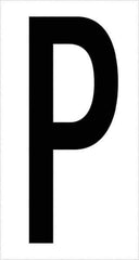 Tape Logic - 3-1/2" Long, Black/White Vinyl Letters - For Multi-Use - Apex Tool & Supply