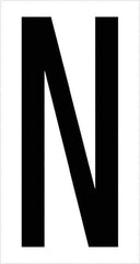Tape Logic - 3-1/2" Long, Black/White Vinyl Letters - For Multi-Use - Apex Tool & Supply