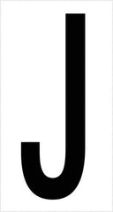 Tape Logic - 3-1/2" Long, Black/White Vinyl Letters - For Multi-Use - Apex Tool & Supply