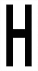 Tape Logic - 3-1/2" Long, Black/White Vinyl Letters - For Multi-Use - Apex Tool & Supply