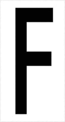 Tape Logic - 3-1/2" Long, Black/White Vinyl Letters - For Multi-Use - Apex Tool & Supply