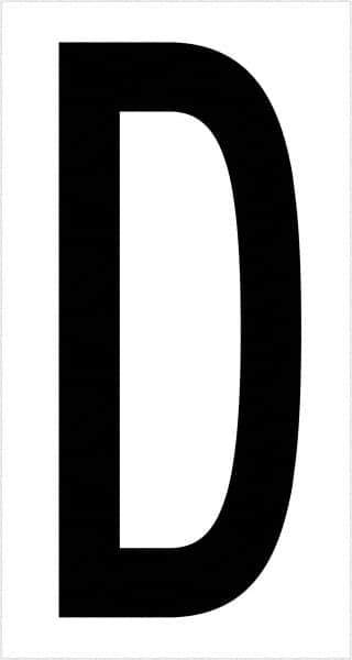 Tape Logic - 3-1/2" Long, Black/White Vinyl Letters - For Multi-Use - Apex Tool & Supply