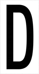 Tape Logic - 3-1/2" Long, Black/White Vinyl Letters - For Multi-Use - Apex Tool & Supply