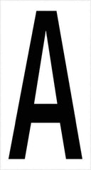 Tape Logic - 3-1/2" Long, Black/White Vinyl Letters - For Multi-Use - Apex Tool & Supply