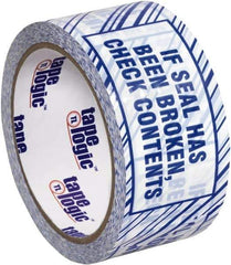 Tape Logic - 3,960" Long, Blue/White Security Tape - For Multi-Use - Apex Tool & Supply