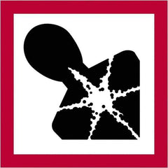 Tape Logic - 2" Long, Red, Black on White Paper D.O.T. Labels - For Multi-Use - Apex Tool & Supply