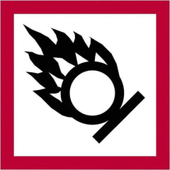 Tape Logic - 1" Long, Red, Black on White Paper D.O.T. Labels - For Multi-Use - Apex Tool & Supply