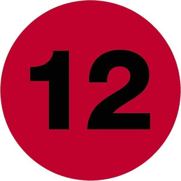 Tape Logic - 1" Long, Fluorescent Red Paper Inventory Labels - For Multi-Use - Apex Tool & Supply