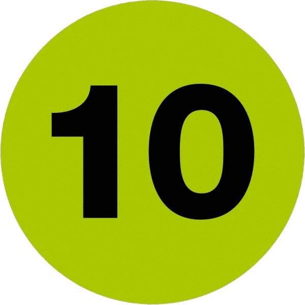 Tape Logic - 2" Long, Fluorescent Green Paper Inventory Labels - For Multi-Use - Apex Tool & Supply