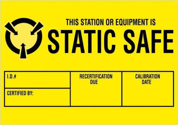 Tape Logic - 3" Long, Black & Yellow Paper Shipping Label - For Multi-Use - Apex Tool & Supply