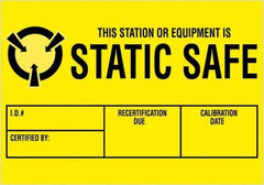 Tape Logic - 3" Long, Black & Yellow Paper Shipping Label - For Multi-Use - Apex Tool & Supply
