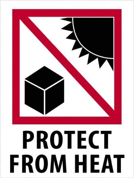 Tape Logic - 4" Long, Red, Black on White Paper Shipping Label - For Multi-Use - Apex Tool & Supply