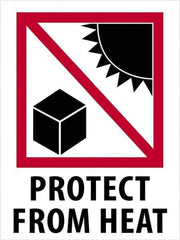 Tape Logic - 4" Long, Red, Black on White Paper Shipping Label - For Multi-Use - Apex Tool & Supply