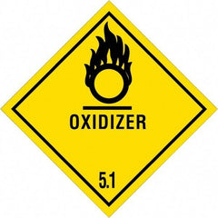 Tape Logic - 4" Long, Black & Yellow Paper D.O.T. Labels - For Multi-Use - Apex Tool & Supply