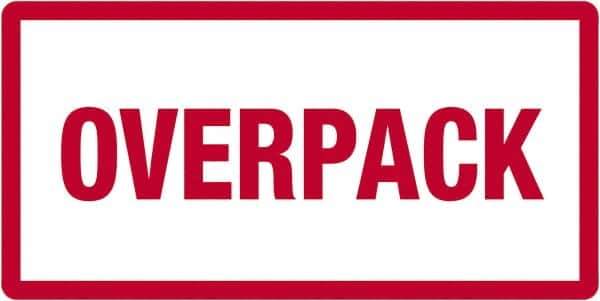 Tape Logic - 6" Long, Red/White Paper D.O.T. Labels - For Multi-Use - Apex Tool & Supply