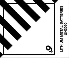 Tape Logic - 4-3/4" Long, Black/White Paper D.O.T. Labels - For Multi-Use - Apex Tool & Supply