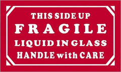 Tape Logic - 5" Long, Red/White Paper Shipping Label - For Multi-Use - Apex Tool & Supply