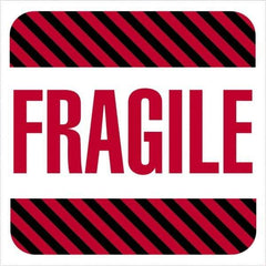 Tape Logic - 4" Long, Red, Black on White Paper Shipping Label - For Multi-Use - Apex Tool & Supply