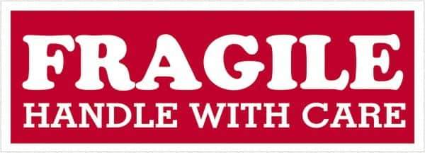 Tape Logic - 4" Long, Red/White Paper Shipping Label - For Multi-Use - Apex Tool & Supply