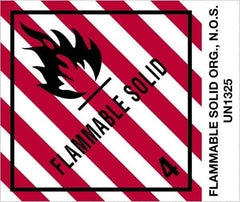 Tape Logic - 4-3/4" Long, Red, Black on White Paper D.O.T. Labels - For Multi-Use - Apex Tool & Supply