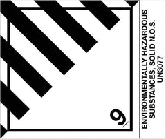 Tape Logic - 4-3/4" Long, Black/White Paper D.O.T. Labels - For Multi-Use - Apex Tool & Supply