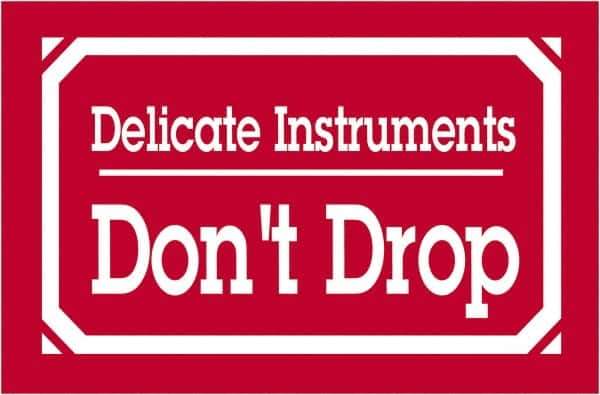 Tape Logic - 5" Long, Red/White Paper Shipping Label - For Multi-Use - Apex Tool & Supply