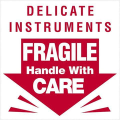 Tape Logic - 3" Long, Red/White Paper Shipping Label - For Multi-Use - Apex Tool & Supply