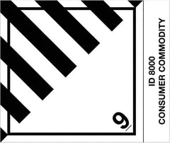 Tape Logic - 4-3/4" Long, Black/White Paper D.O.T. Labels - For Multi-Use - Apex Tool & Supply