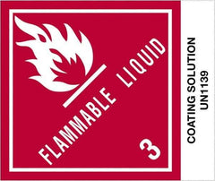 Tape Logic - 4-3/4" Long, Red, Black on White Paper D.O.T. Labels - For Multi-Use - Apex Tool & Supply