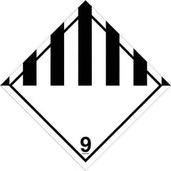Tape Logic - 4" Long, Black/White Paper D.O.T. Labels - For Multi-Use - Apex Tool & Supply