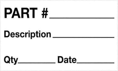 Tape Logic - 5" Long, Black/White Paper Shipping Label - For Multi-Use - Apex Tool & Supply