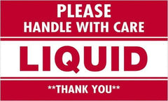Tape Logic - 5" Long, Red/White Paper Shipping Label - For Multi-Use - Apex Tool & Supply