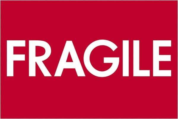 Tape Logic - 3" Long, Red/White Paper Shipping Label - For Multi-Use - Apex Tool & Supply